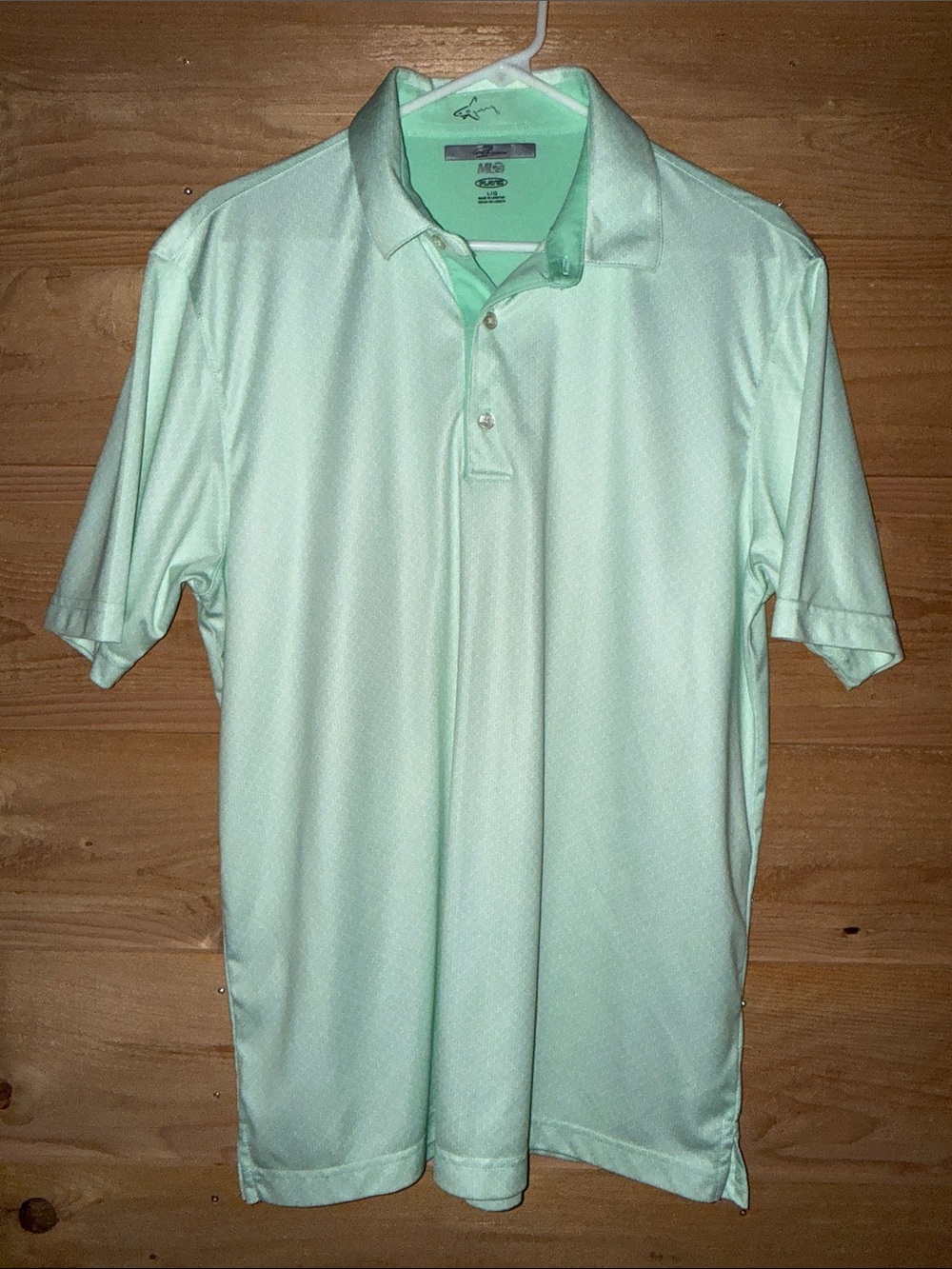 Men's Performance Polo Golf Shirt - Mint Green Greg Norman ML 75 Play Dry